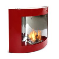Настенный биокамин Totemic Heat Sculpture, красный